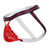 Candyman 99619 Arrêtez de regarder la couleur jockstrap de dentelle rouge