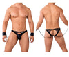 Candyman 99621 Chain and Puffs Jockstrap Color Black