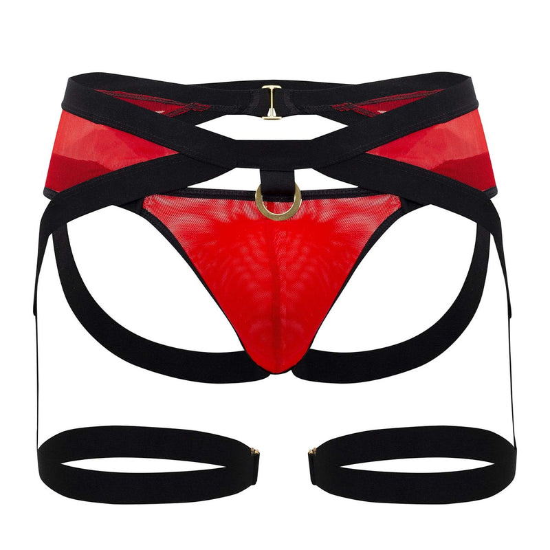 Candyman 99623 Garter Jockstrap Color Red