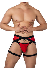 CandyMan 99623 Garter Jockstrap Color Red