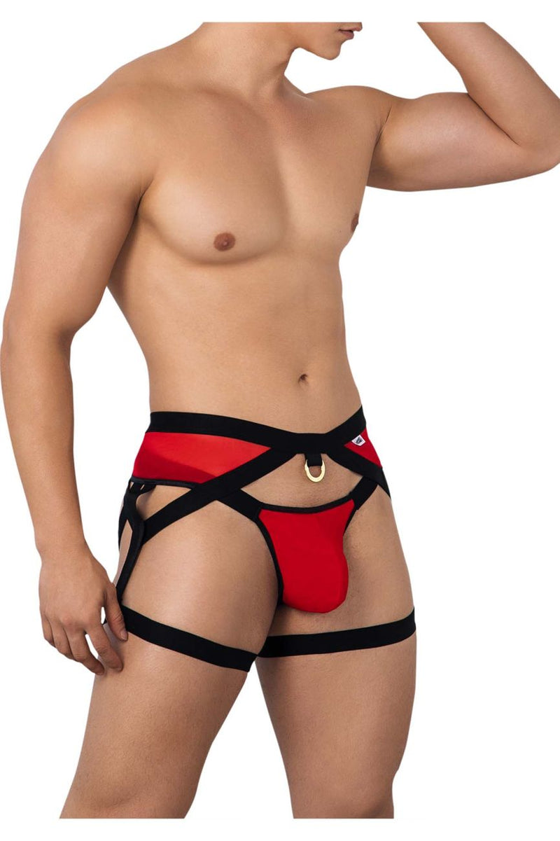 Candyman 99623 Garter Jockstrap Color Red