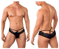 Candyman 99624 Briefs de encaje color negro