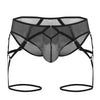 Candyman 99625 Mesh Garter Briefs Color noir