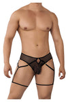 Candyman 99625 Mesh Garter Briefs Color noir