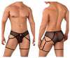 Candyman 99625 Mesh Garter Briefs Color noir