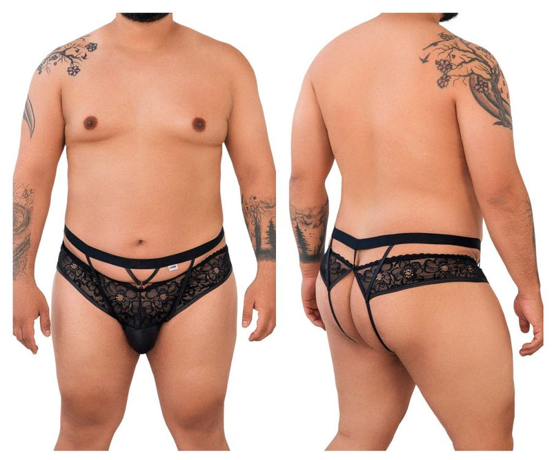 Candyman 99627x en dentelle Jockstrap Color noir