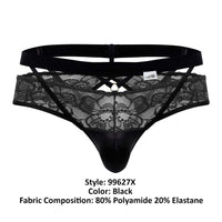 Candyman 99627x en dentelle Jockstrap Color noir