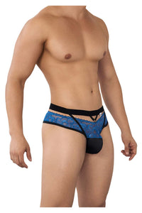 Candyman 99627 en dentelle Jockstrap Color bleu