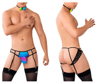 Candyman 99630 Garter Jockstrap Color Rainbow