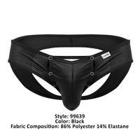 Candyman 99639 Open Front Jockstrap Color noir