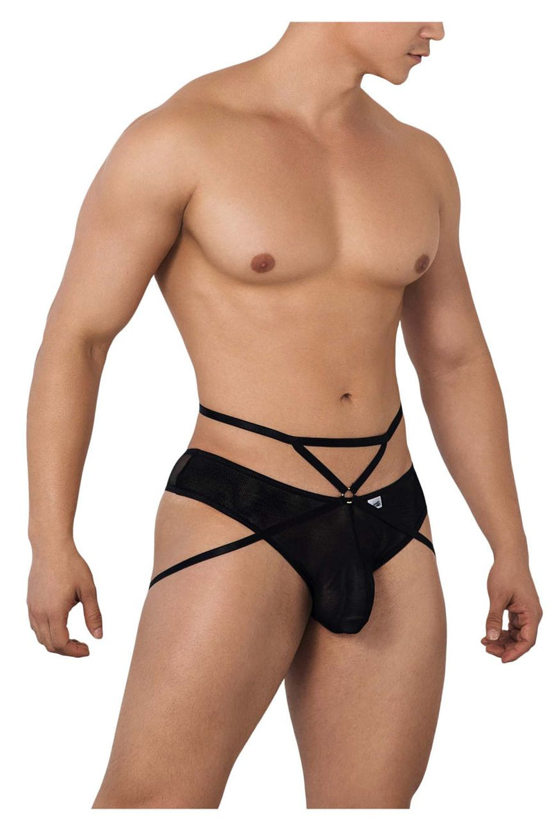 Candyman 99640 Mesh tangas color negro