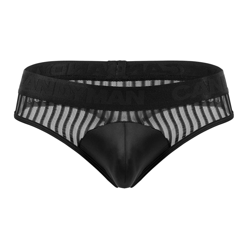 Candyman 99642 Mesh tangas color negro