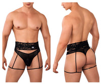 Candyman 99648 Garter tangas color negro