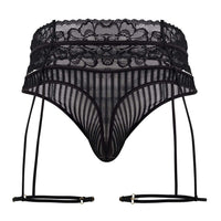 CandyMan 99648 Garter Thongs Color Black