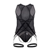 Candyman 99650x Mesh Bodysuit Color Black