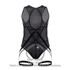 Candyman 99650x Mesh Bodysuit Color Black