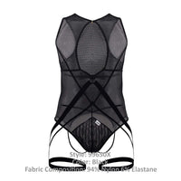 Candyman 99650x Mesh Bodysuit Color Black