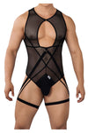 CandyMan 99650 Mesh Bodysuit Color Black