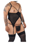 CandyMan 99654X Mesh Two Piece Set Color Black