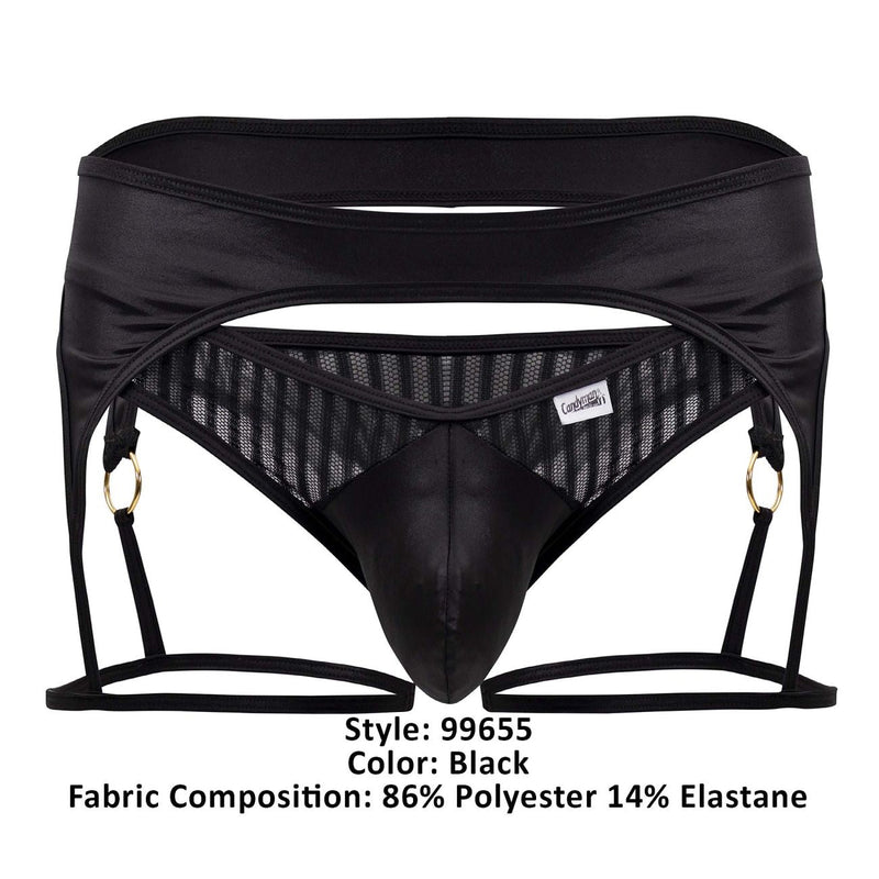 Candyman 99655 Garter Thongs Color noir