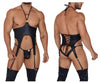 مجموعة CandyMan 99656 Harness Jock مكونة من قطعتين باللون الأسود