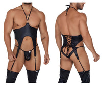 مجموعة CandyMan 99656 Harness Jock مكونة من قطعتين باللون الأسود