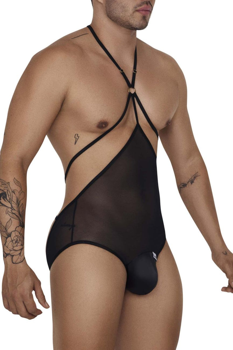 Candyman 99662 Tul Bodysuit Color Negro