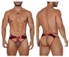 Candyman 99663 en dentelle jockstrap couleur rouge-imprime