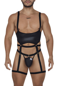 CandyMan 99667 Harness Bodysuit اللون أسود