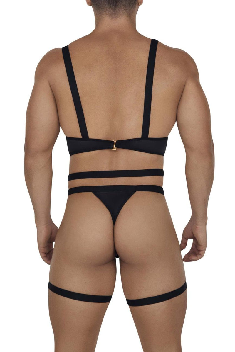 CandyMan 99667 Harness Bodysuit اللون أسود