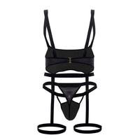 CandyMan 99667 Harness Bodysuit Color Black