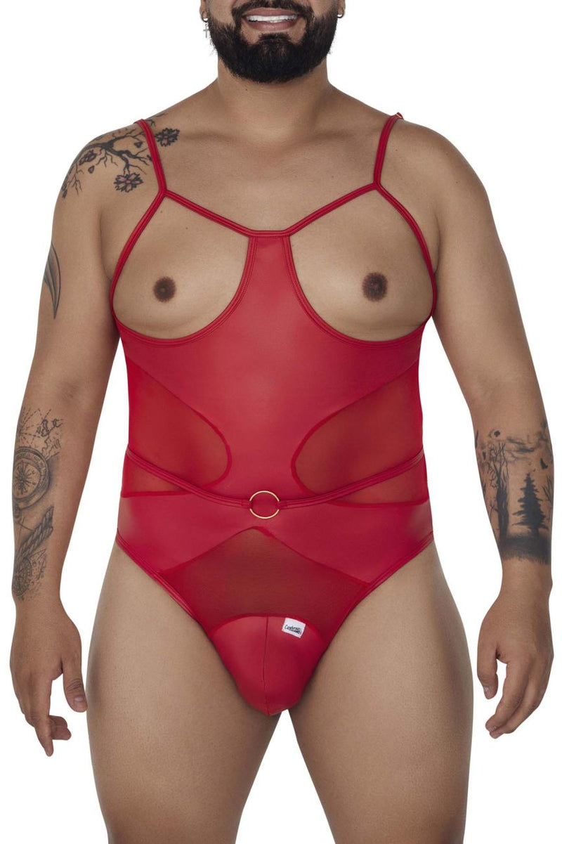 Candyman 99670x Harness Bodysuit Color rojo