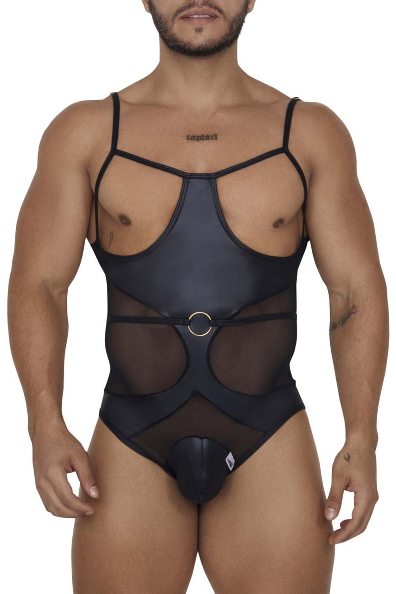 Candyman 99670 Harness Bodysuit Color Black