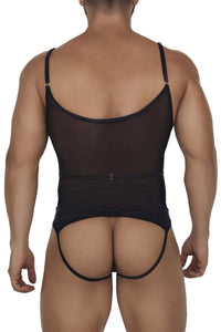 CandyMan 99670 Harness Bodysuit اللون أسود