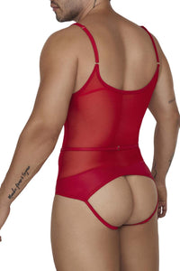 Candyman 99670 Harness Bodysuit Color rojo