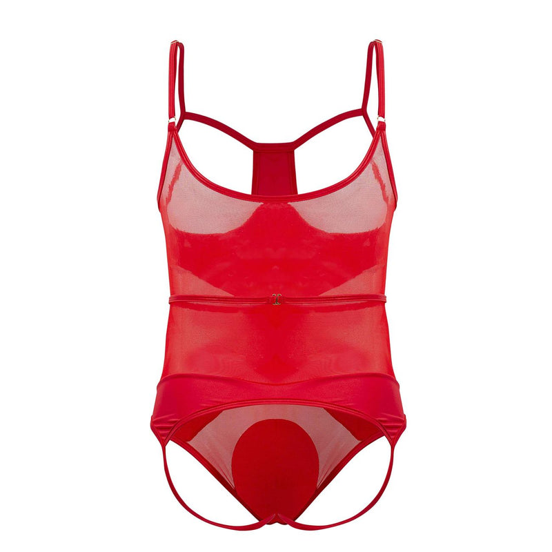 Candyman 99670 Harness Bodysuit Color rojo