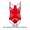 Candyman 99670 Harness Bodysuit Color rojo