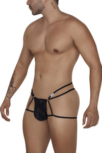 Candyman 99671 Lace Jock Thongs Color Black