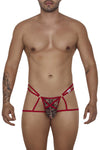 Candyman 99671 Lace Jock Thongs Color Red