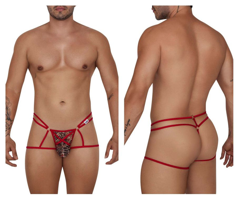 Candyman 99671 Lace Jock tangas color rojo