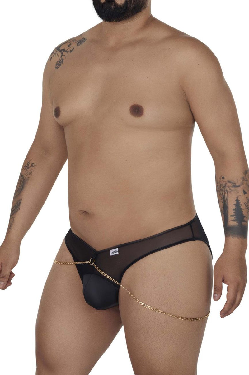 Candyman 99672x Chain Jock Briefs color negro