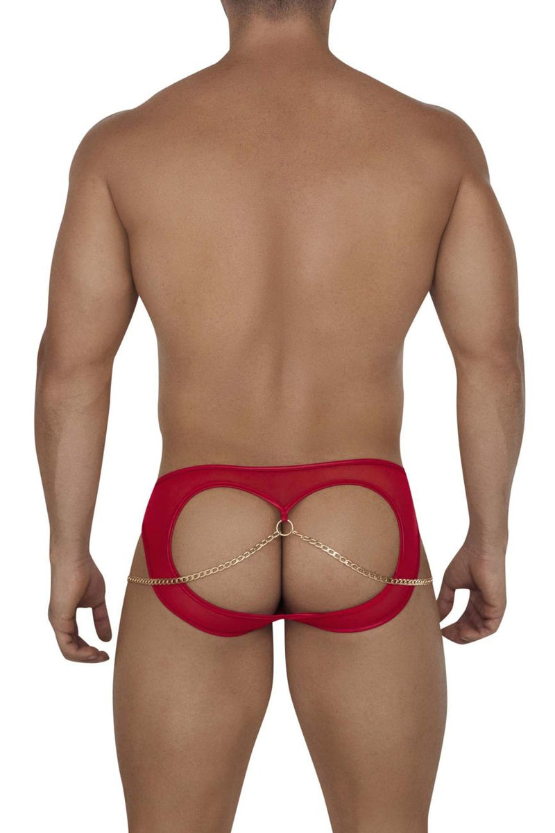 Candyman 99672 Chain Jock Briefs Color Red