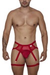 Candyman 99675 Garter Jock Two Piece Set Color rouge