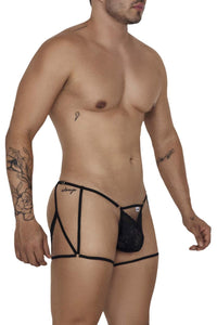 Candyman 99678 Garter tangas color negro