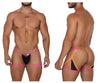 CandyMan 99678 Garter Thongs اللون النيون الأسود