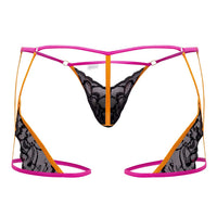 Candyman 99678 Garter Thongs Color Neon-Black