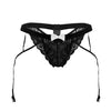 CandyMan 99679 Lace Garter Briefs Color Black