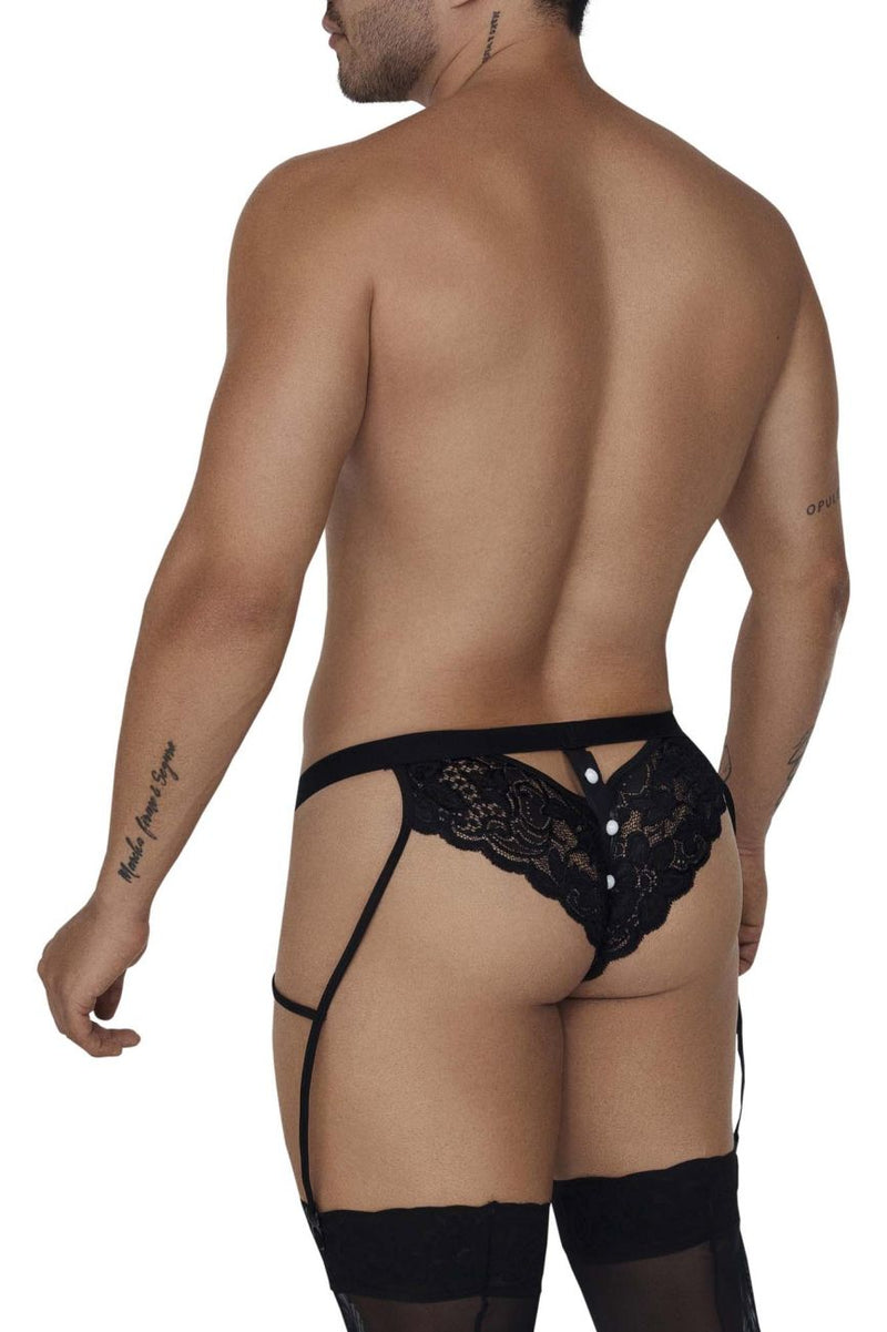 Candyman 99679 Lace Garter Briefs Color noir