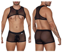 مجموعة CandyMan 99680 Harness Trunks مكونة من قطعتين، اللون أسود