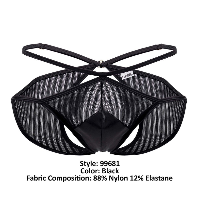 Candyman 99681 Mesh Briefs color negro